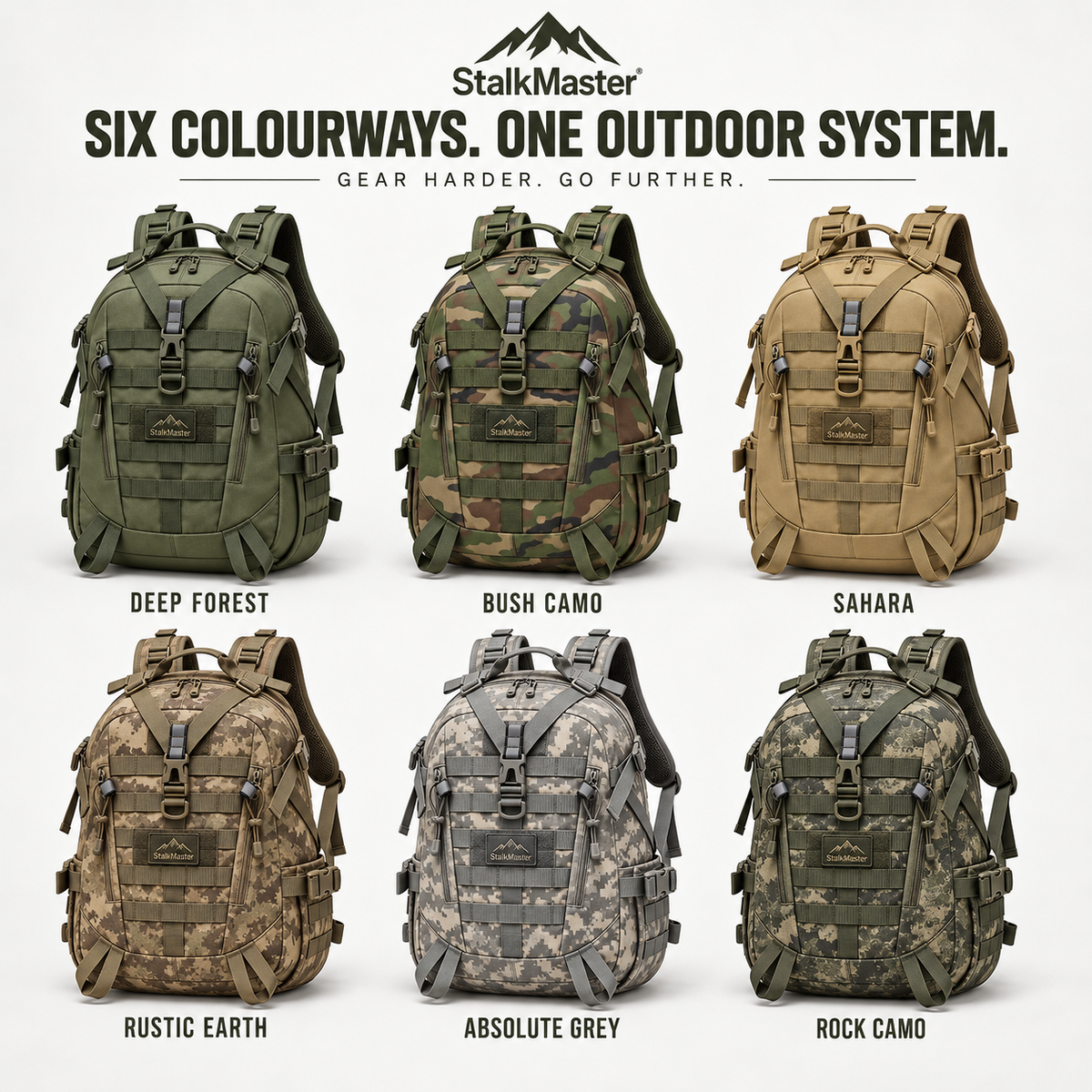 STALKMASTER™ RIDGELINE TACTICAL BACKPACK: